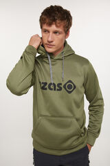 Izas Sudadera con logotipo Kaki