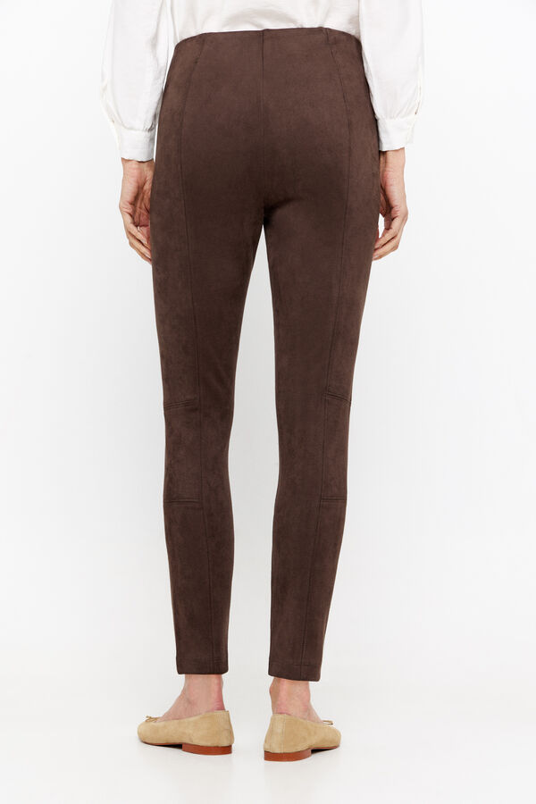 Calça Legging Efeito Camurça Zara