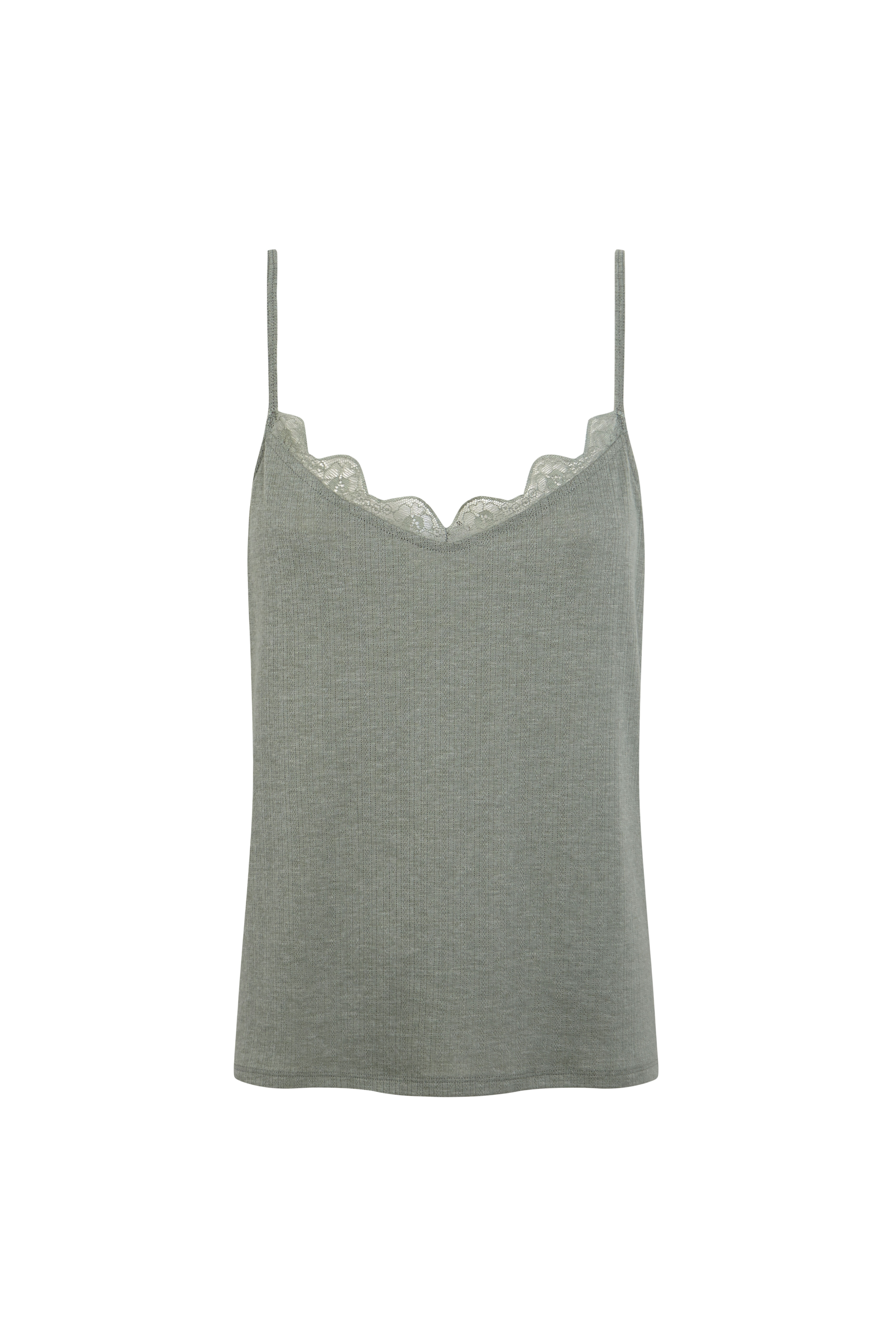 Slowlove Top tirantes detalle blonda