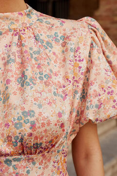 Pol&iacute;n Et Moi Vestido midi Teresa salmon