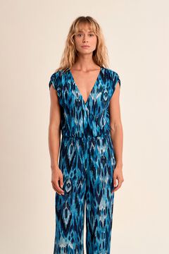 Molly Bracken Mono de mujer largo de manga corta con estampado