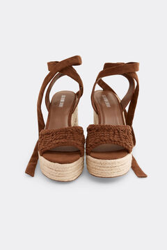 Slowlove Sandalia plataforma crochet