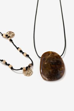 Vilanova Colar boho com pedra