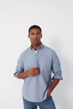 Cortefiel Camisa lisa oxford slub