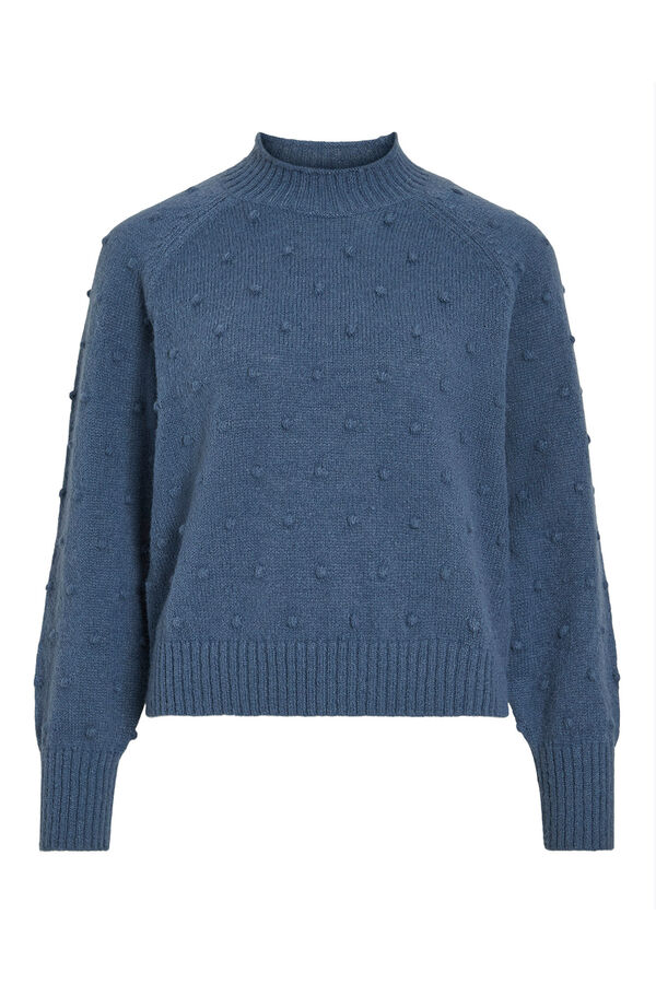 Vila Jersey con perlas de punto Azul intenso