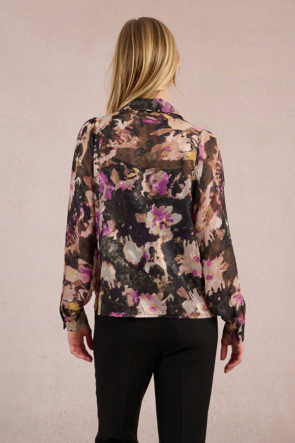 Molly Bracken Camisa de manga comprida com estampado Multicolorido