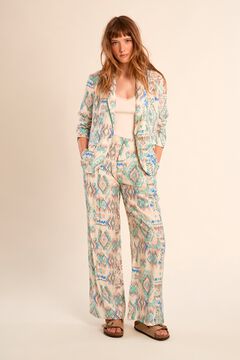 Molly Bracken Pantal&oacute;n de mujer largo con estampado