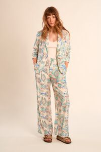 Molly Bracken Pantal&oacute;n de mujer largo con estampado