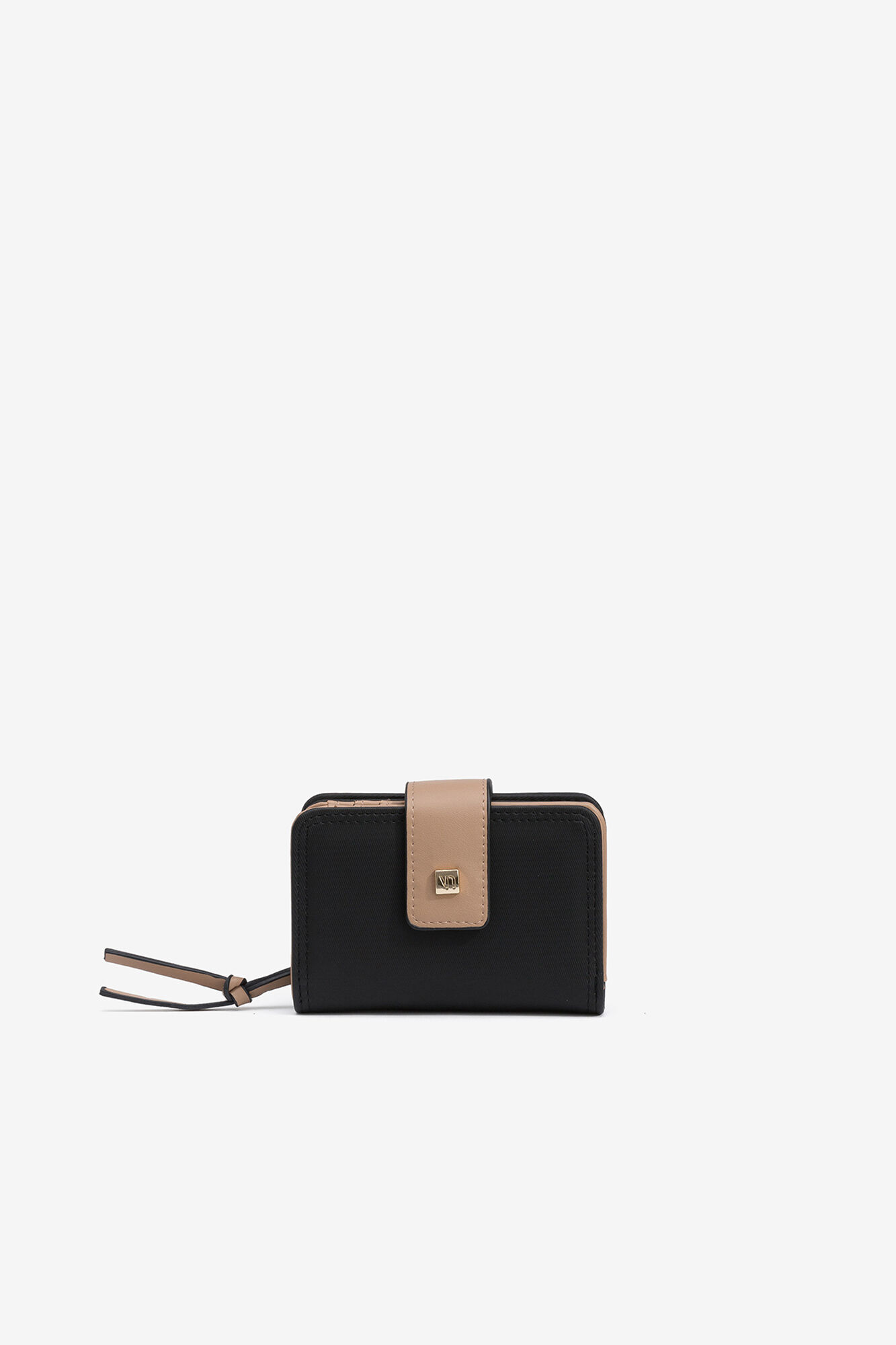 Vilanova Carteira efeito nylon bicolor