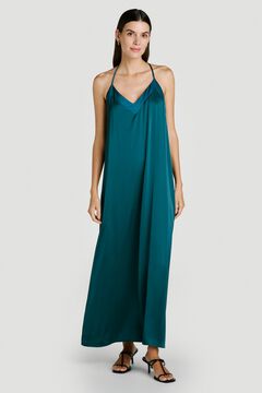 Vila Vestido comprido de al&ccedil;as com renda