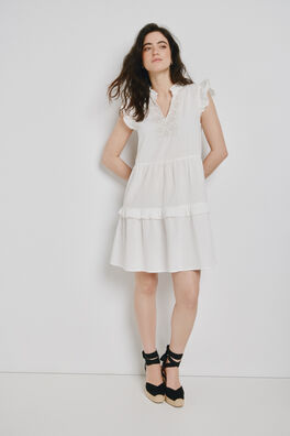 Vestido corto de algodón