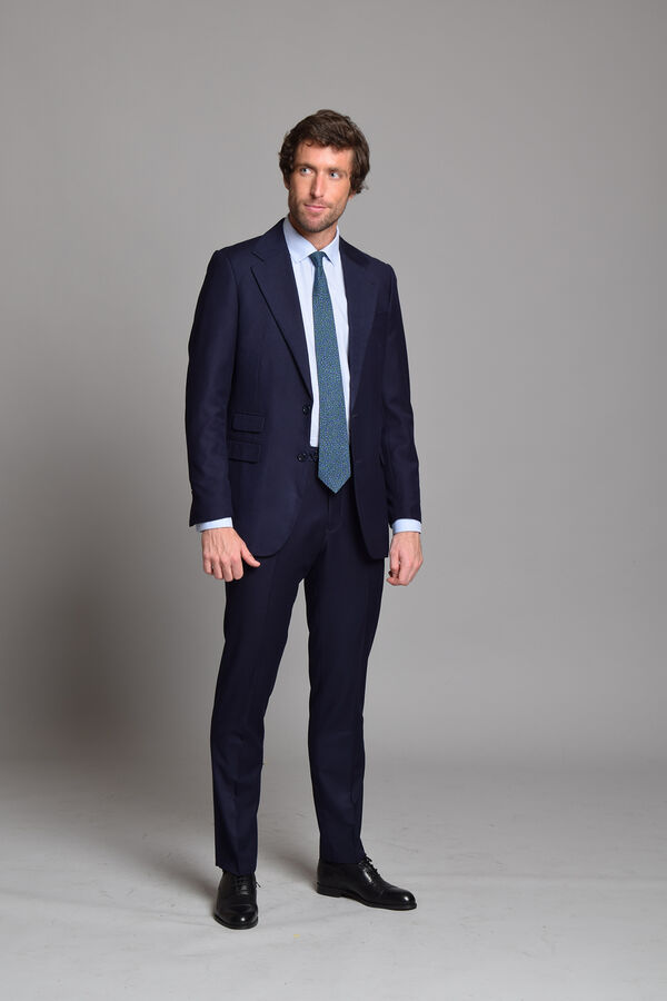 Cloking Traje Liso British Collection 100% Lana Azul marino