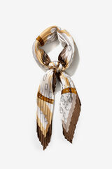 Vilanova Bandana Plisada Satinada Marrón