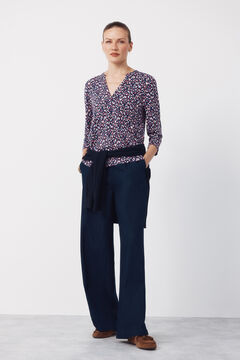 Cortefiel Blusa b&aacute;sica com gola mao