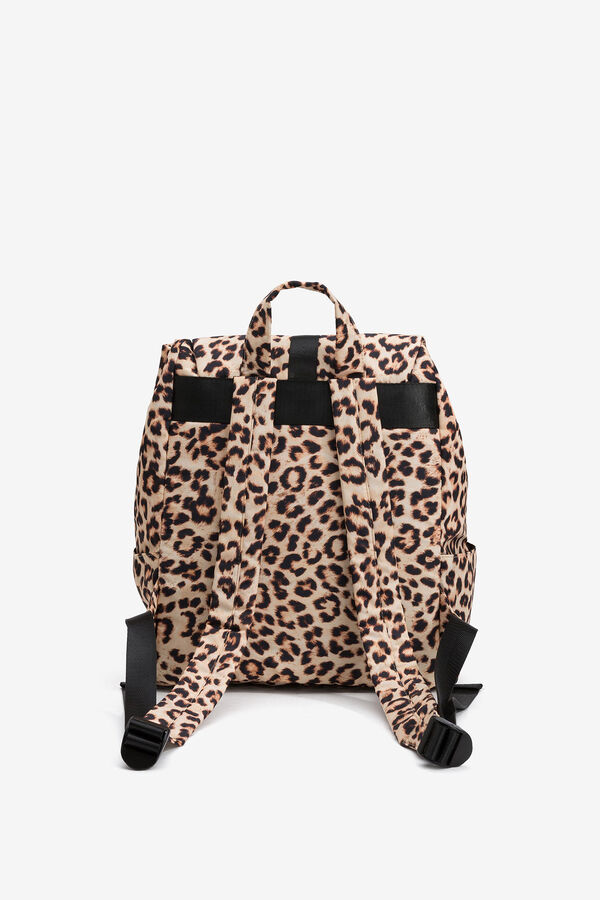 Vilanova Animal print backpack Beige