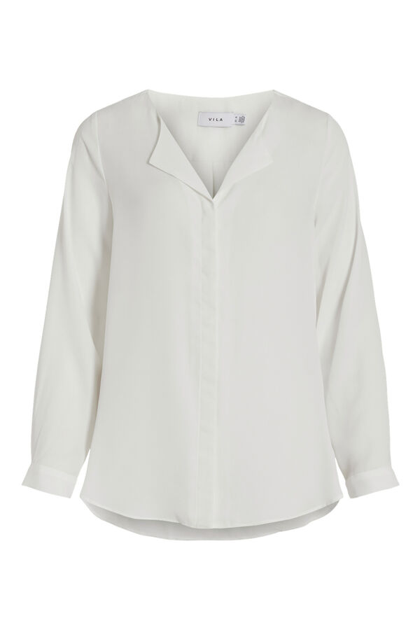 Vila Blusa de manga larga Blanco