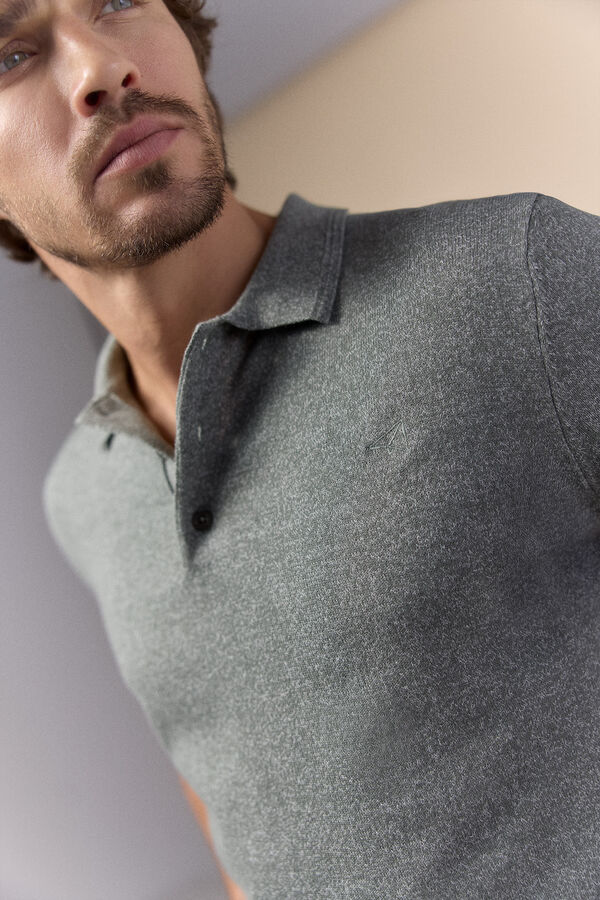 OOTO Jersey polo manga corta torzal Kaki