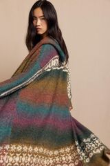 Slowlove Chaqueta larga jacquard Multicolor