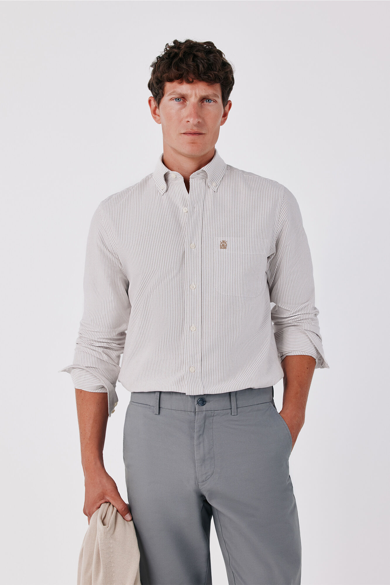 Cortefiel Camisa Oxford raya candela