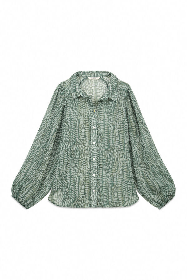 Slowlove Camisa estampada Green