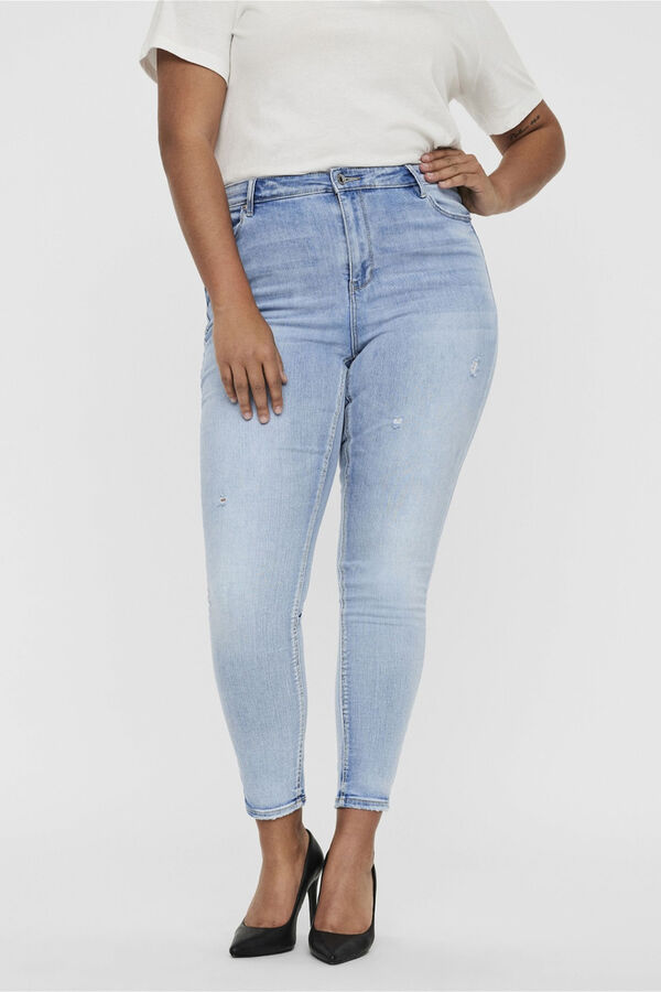 Vero Moda Curve Plus size skinny jeans Blue