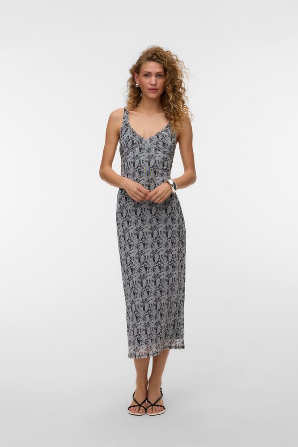 Vero Moda Vestido de tirantes Gris