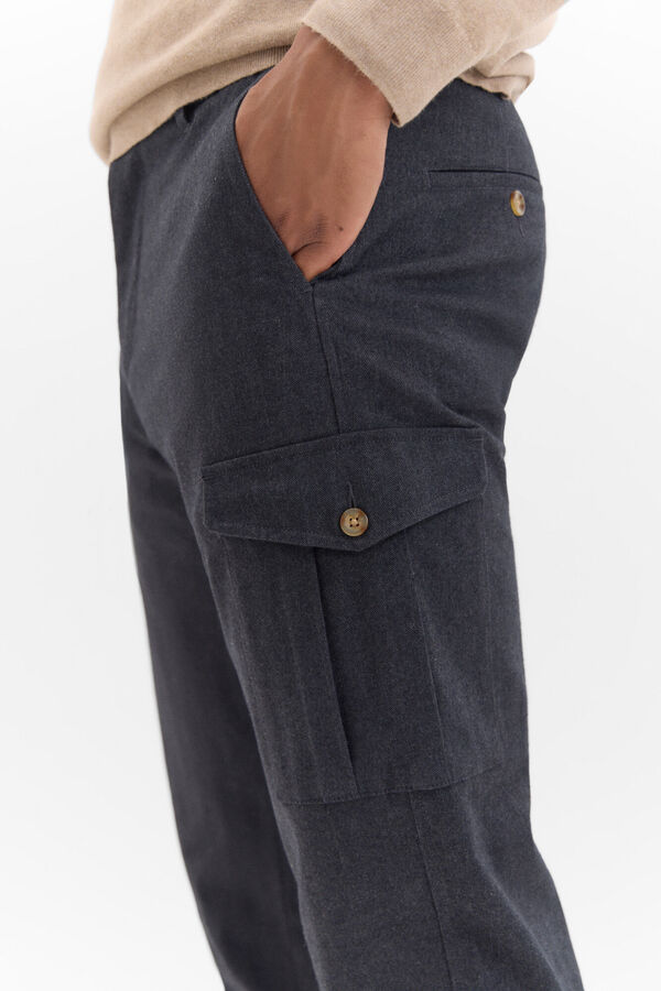 Cortefiel Cargo trousers Grey
