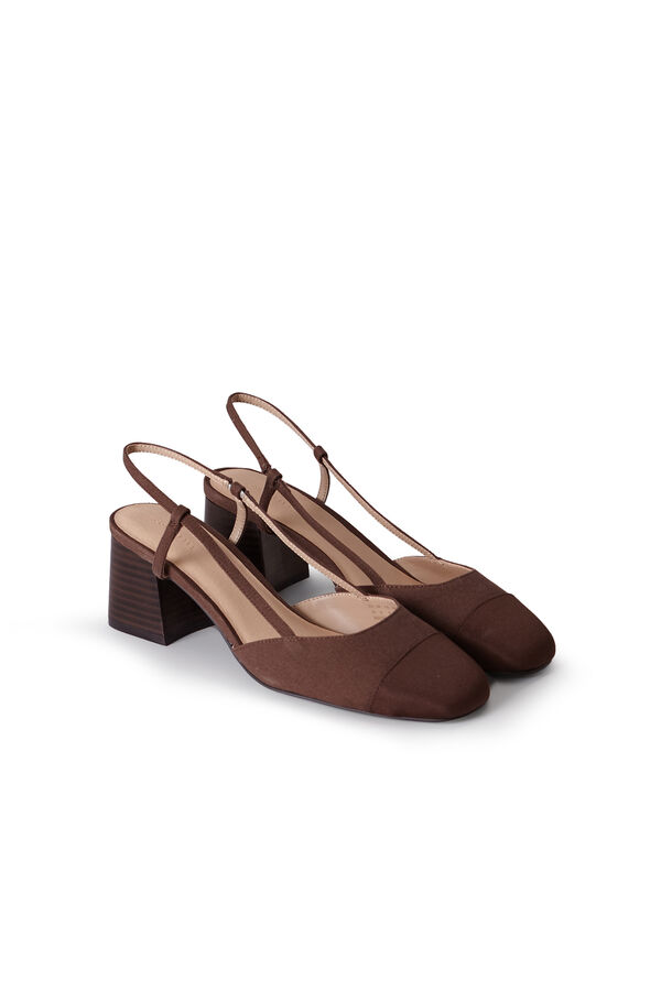 Cortefiel Zapato tac&oacute;n destalonado Marr&oacute;n