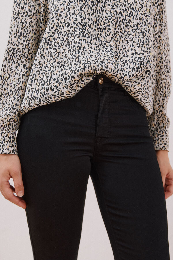 Cortefiel Sensational color pants Black