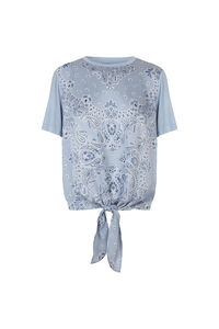 Cortefiel Top combinado estampado