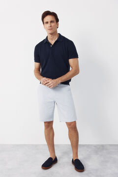 Cortefiel Bermuda tejido oxford Azul