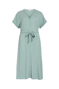 Vila Vestido midi de manga 2/4 de viscosa