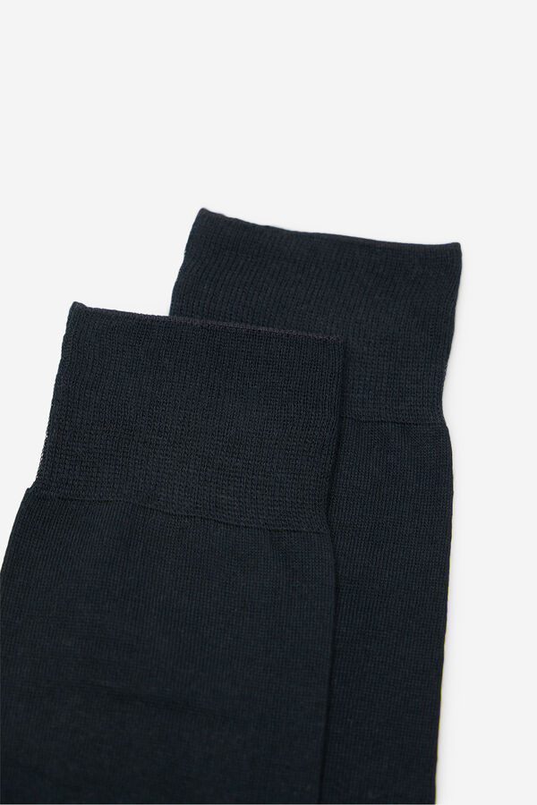 Cortefiel Plain dress socks Black