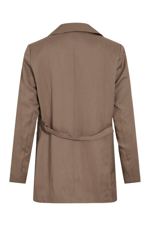 Vila Americana blazer abotonada Brown