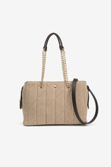 Vilanova Mala City com efeito camur&ccedil;a acolchoada Tostado