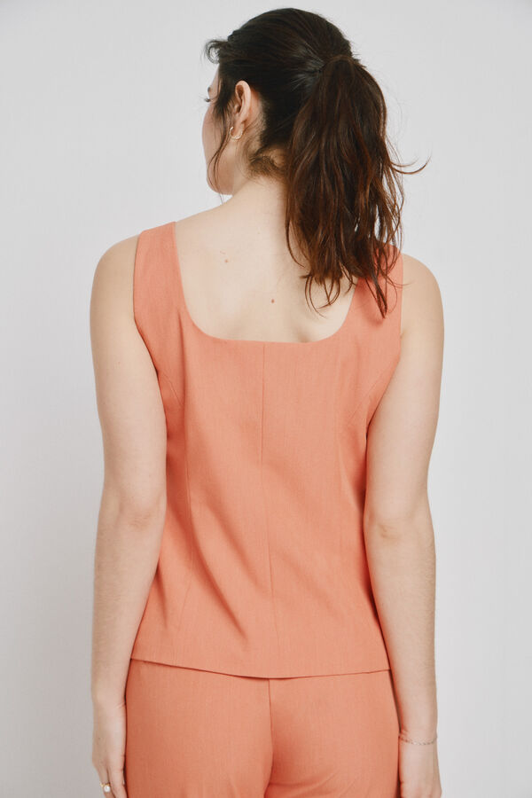 Vero Moda Top estilo chaleco Naranja