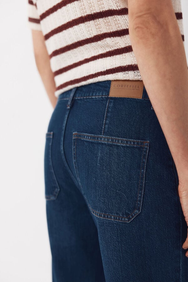 Cortefiel Navy pocket jeans Blue