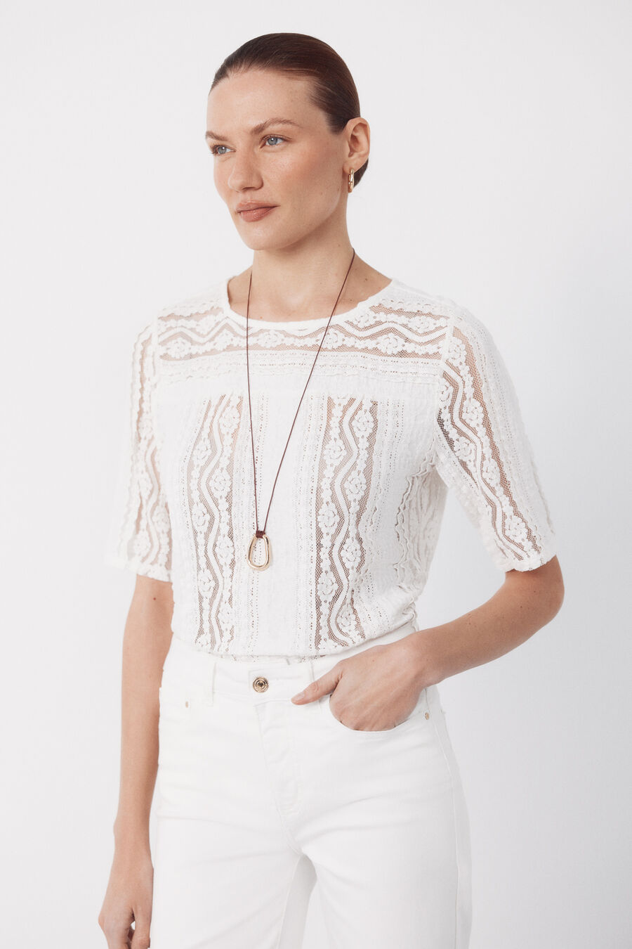 Top encaje