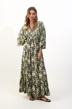 Slowlove Vestido estampado combinado