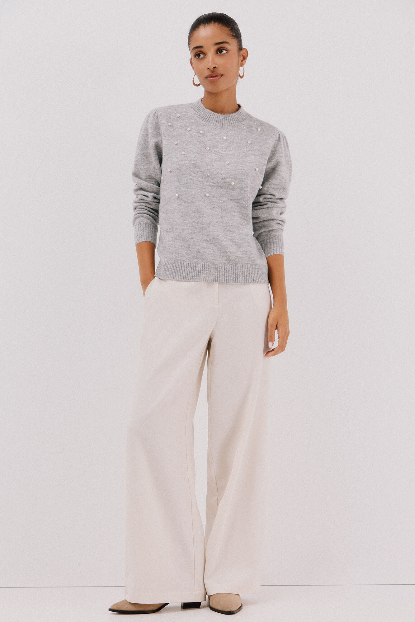 Cortefiel Jersey punto perlas