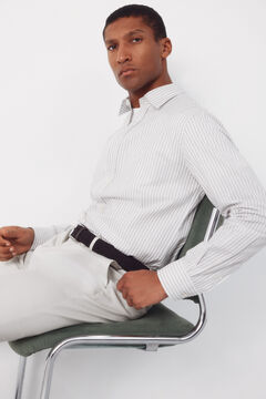 Cortefiel Camisa rayas popel&iacute;n