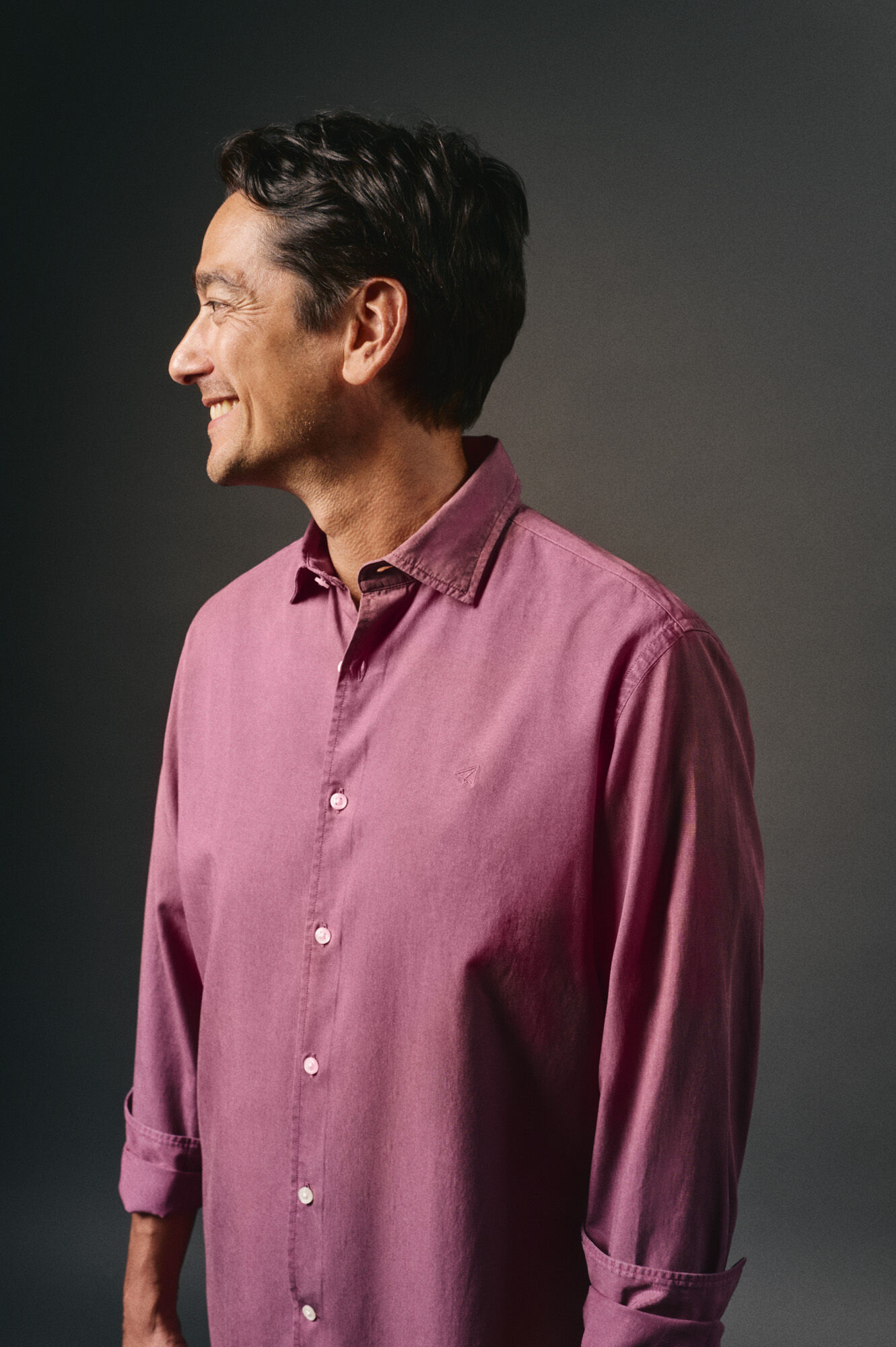 OOTO Camisa twill liso tencel algod&oacute;n