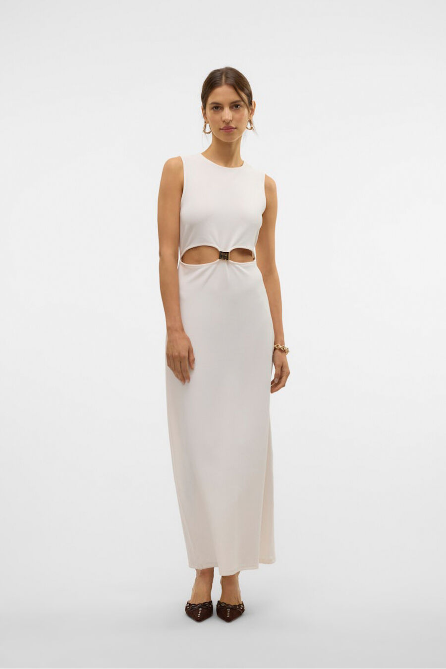 Vestido midi con aperturas