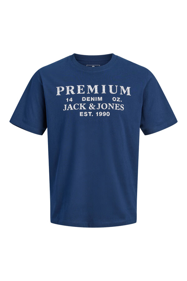 Jack & Jones Camiseta estampada algod&oacute;n Azul marino