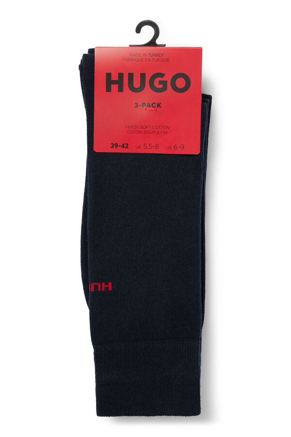 HUGO Pack of 3 pairs of socks Navy