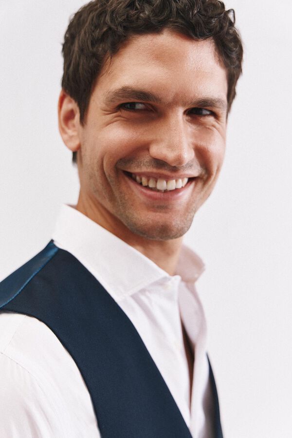 Cortefiel Structured vest series xxi Navy