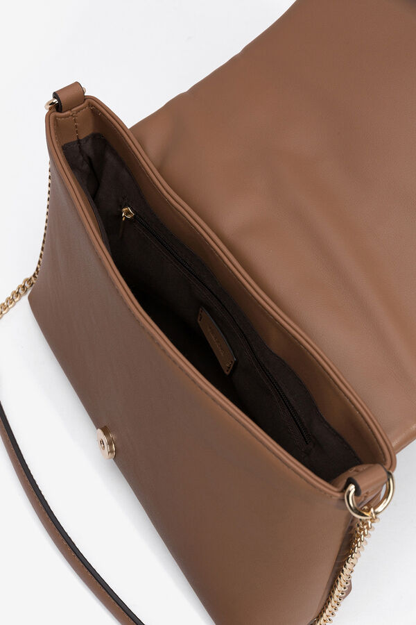 Vilanova Bolso con solapa de trama Brown