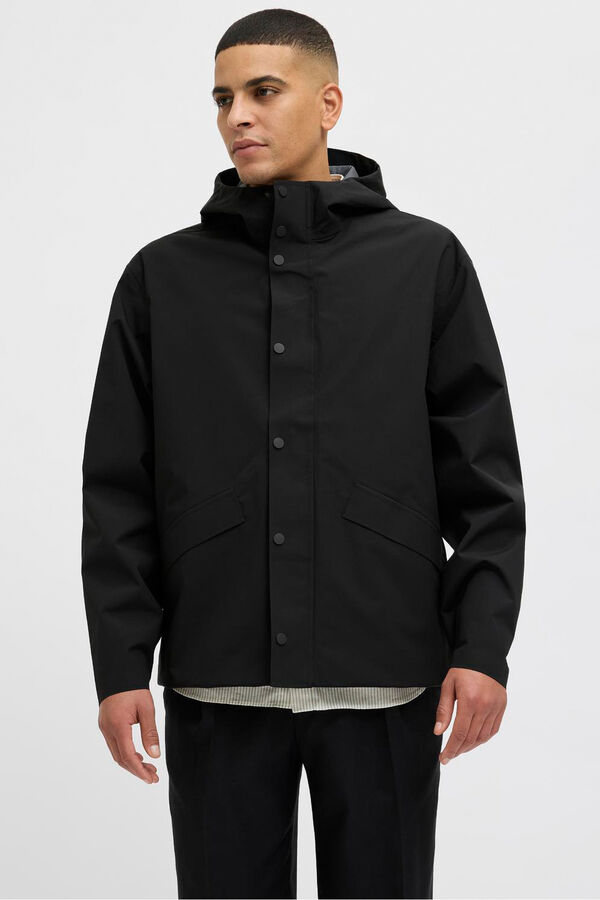 Jack & Jones Cazadora regular fit waterproof Negro