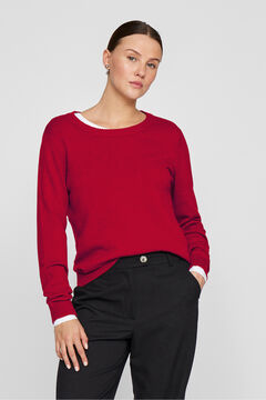 Vila Camisola de gola redonda de viscose