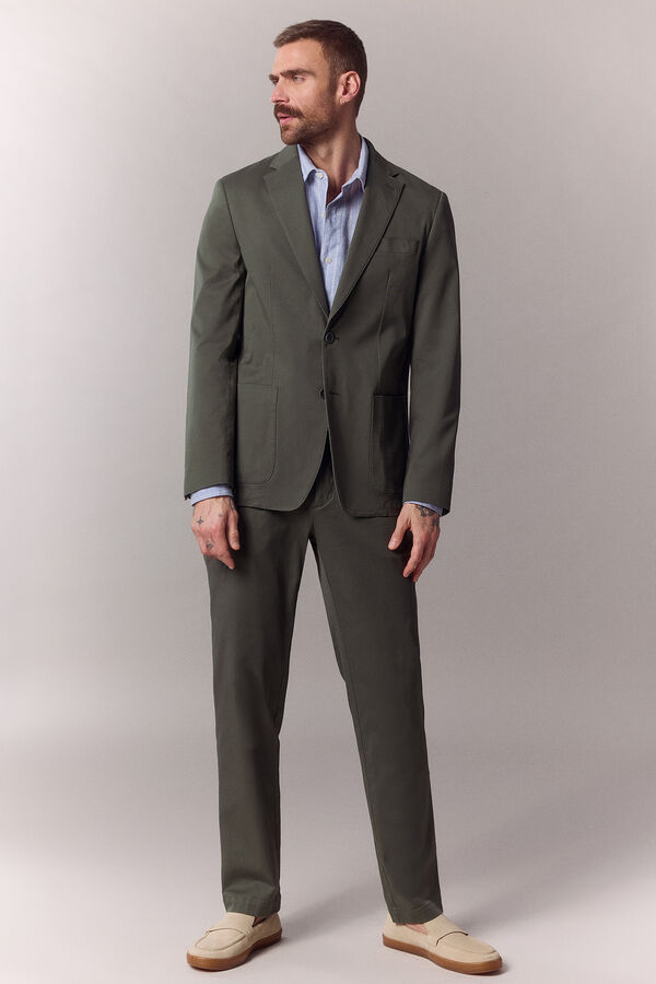 OOTO Americana coordinada algod&oacute;n Kaki